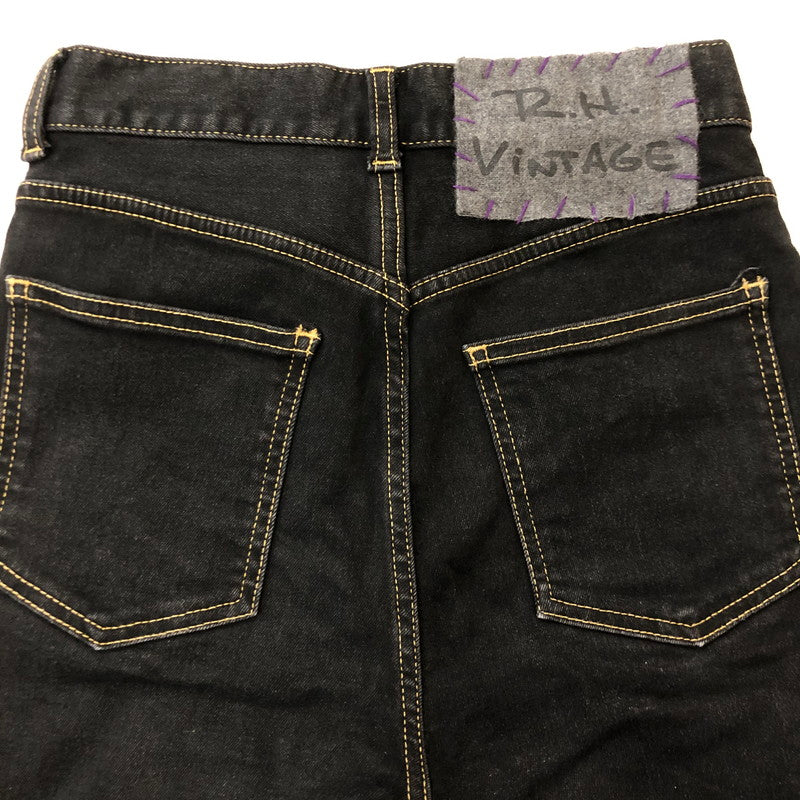 【中古品】【レディース】 R.H Vintage ロンハーマンヴィンテージ BLACK STRETCH DENIM PANTS 3410600200 1079 ブラック ステッチ デニムパンツ ボトムス 168-250806-KS-21-tei サイズ：24 カラー：ブラック 万代Net店