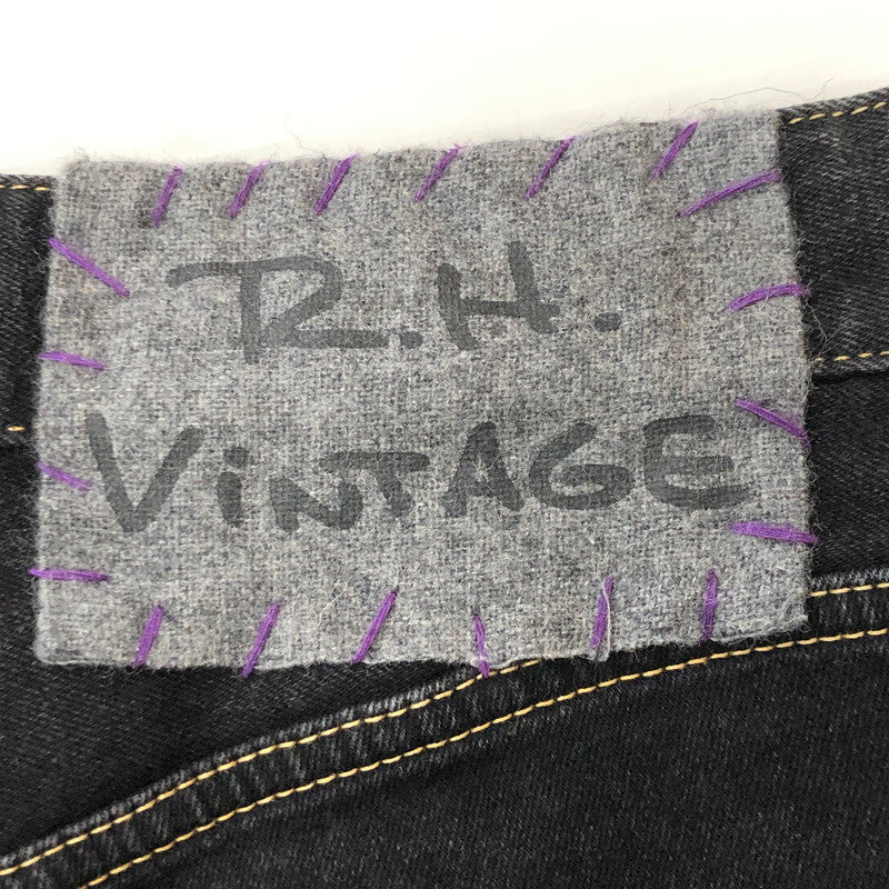 【中古品】【レディース】 R.H Vintage ロンハーマンヴィンテージ BLACK STRETCH DENIM PANTS 3410600200 1079 ブラック ステッチ デニムパンツ ボトムス 168-250806-KS-21-tei サイズ：24 カラー：ブラック 万代Net店