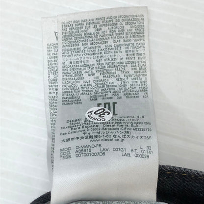 【中古品】【レディース】 DIESEL ディーゼル BUTTONFLY DENIM PANTS D-MAND-FS A05615 ボタンフライ デニムパンツ ボトムス ジーンズ 152-250804-KS-23-tei サイズ：28 カラー：ブラック 万代Net店