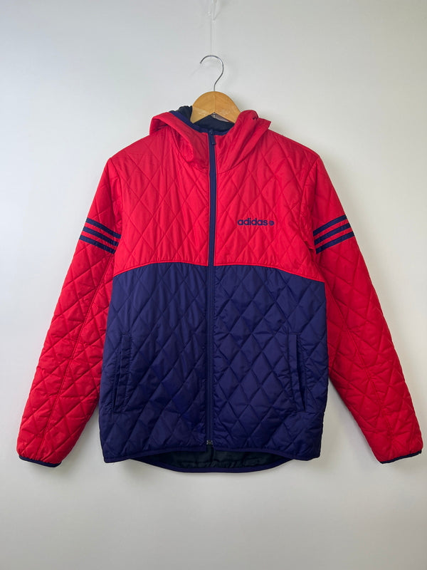【中古品】【メンズ】 ADIDAS アディダス P26816/JD2027 キルティングジャケット アウター 148-260924-AS-9-hon サイズ：L カラー：レッド/ネイビー 万代Net店