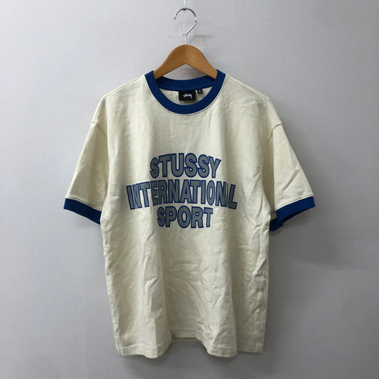 【中古品】【メンズ】 STUSSY ステューシー 25SS SPORT RINGER TEE 1140365 スポーツ リンガー Tシャツ 半袖 トップス 142-250804-KS-08-fuz サイズ：S カラー：ホワイト/ブルー 万代Net店