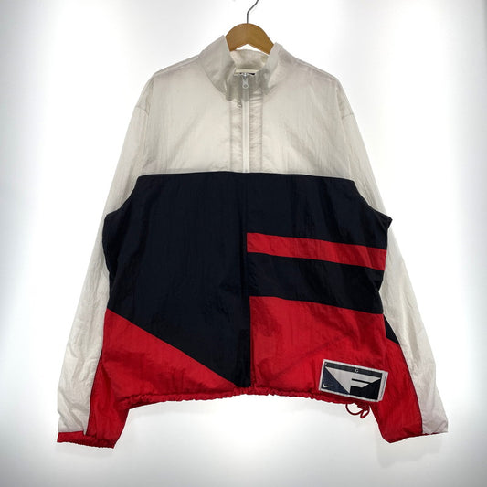【中古品】【メンズ】 NIKE ナイキ FLIGHT NYLON JACKET BV9315-011 フライト ナイロン ジャケット ライトアウター 148-260826-yo-14-teih サイズ：XL カラー：ホワイト/ブラック/レッド 万代Net店