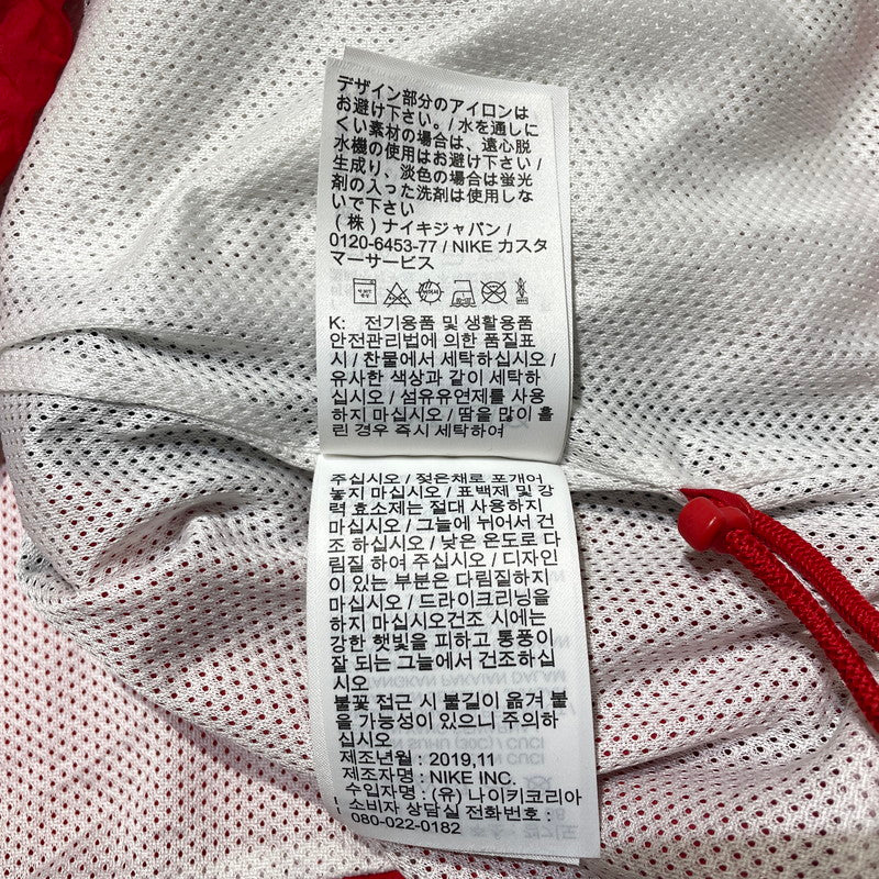 【中古品】【メンズ】 NIKE ナイキ FLIGHT NYLON JACKET BV9315-011 フライト ナイロン ジャケット ライトアウター 148-260826-yo-14-teih サイズ：XL カラー：ホワイト/ブラック/レッド 万代Net店