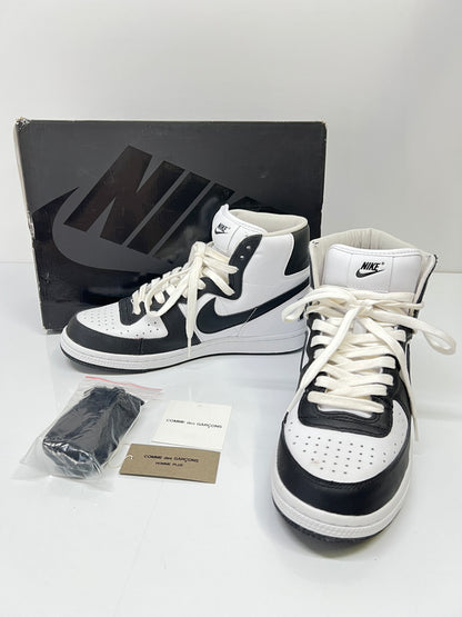 【中古品】【メンズ】 NIKE ナイキ ×COMME DES GARCONS HOMME PLUS コムデギャルソン オムプリュス FD4159-101 TERMINATOR HIGH ターミネーター ハイ スニーカー 160-260924-AS-28-hon サイズ：26cm US8 カラー：WHITE/BLACK 万代Net店