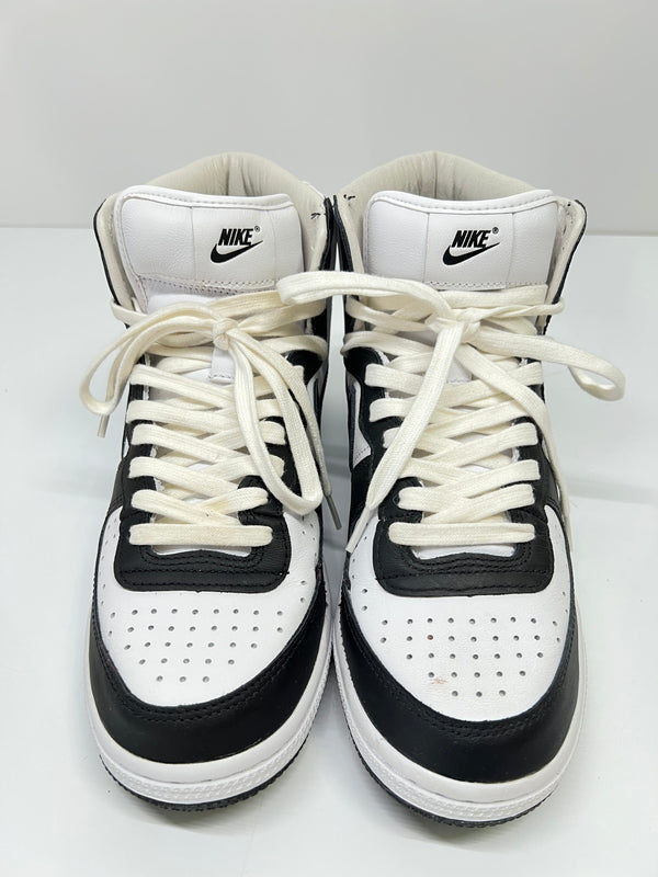 【中古品】【メンズ】 NIKE ナイキ ×COMME DES GARCONS HOMME PLUS コムデギャルソン オムプリュス FD4159-101 TERMINATOR HIGH ターミネーター ハイ スニーカー 160-260924-AS-28-hon サイズ：26cm US8 カラー：WHITE/BLACK 万代Net店