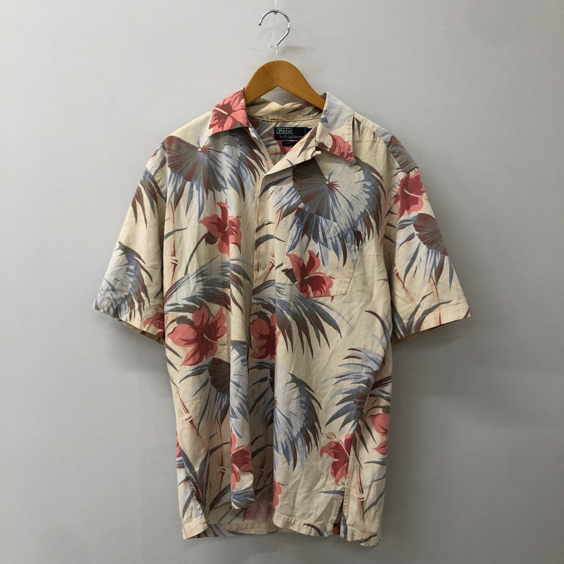 【中古品】【メンズ】 POLO RALPH LAUREN ポロ・ラルフローレン 90’s S/S HAWAIIAN SHIRT 90年代 ショートスリーブ ハワイアンシャツ 半袖 トップス アロハシャツ 147-250804-KS-17-tei サイズ：M カラー：総柄 万代Net店