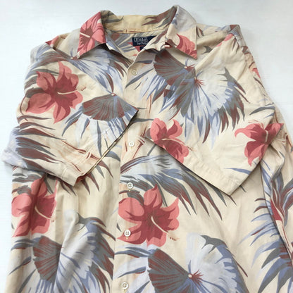 【中古品】【メンズ】 POLO RALPH LAUREN ポロ・ラルフローレン 90’s S/S HAWAIIAN SHIRT 90年代 ショートスリーブ ハワイアンシャツ 半袖 トップス アロハシャツ 147-250804-KS-17-tei サイズ：M カラー：総柄 万代Net店