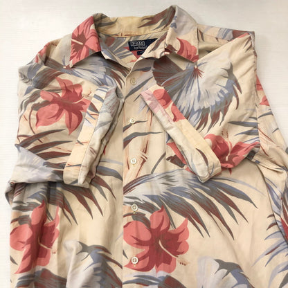 【中古品】【メンズ】 POLO RALPH LAUREN ポロ・ラルフローレン 90’s S/S HAWAIIAN SHIRT 90年代 ショートスリーブ ハワイアンシャツ 半袖 トップス アロハシャツ 147-250804-KS-17-tei サイズ：M カラー：総柄 万代Net店