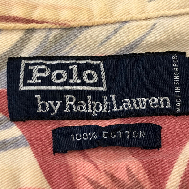 【中古品】【メンズ】 POLO RALPH LAUREN ポロ・ラルフローレン 90’s S/S HAWAIIAN SHIRT 90年代 ショートスリーブ ハワイアンシャツ 半袖 トップス アロハシャツ 147-250804-KS-17-tei サイズ：M カラー：総柄 万代Net店