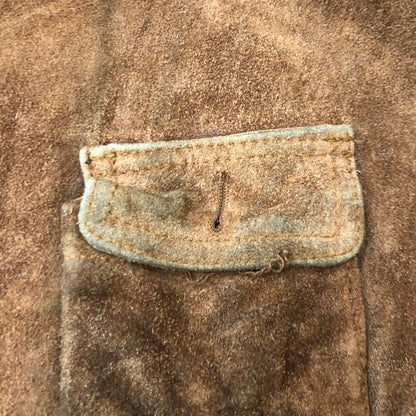 【現状渡し品】【メンズ】 RALPH LAUREN ラルフローレン 90’s SUEDE LEATHER HUNTING JACKET VINTAGE 90年代 スエードレザー ハンティング ジャケット アウター ヴィンテージ 147-250804-KS-19-tei サイズ：L カラー：ブラウン 万代Net店
