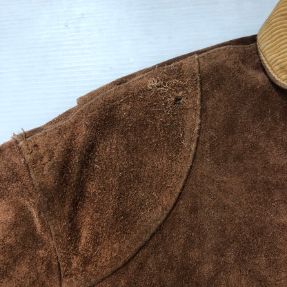 【現状渡し品】【メンズ】 RALPH LAUREN ラルフローレン 90’s SUEDE LEATHER HUNTING JACKET VINTAGE 90年代 スエードレザー ハンティング ジャケット アウター ヴィンテージ 147-250804-KS-19-tei サイズ：L カラー：ブラウン 万代Net店