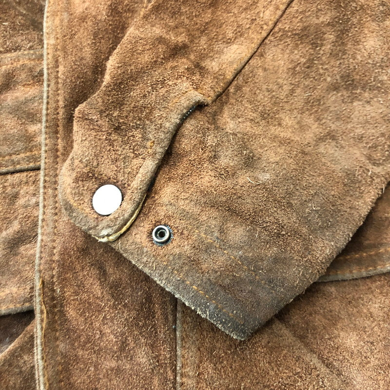 【現状渡し品】【メンズ】 RALPH LAUREN ラルフローレン 90’s SUEDE LEATHER HUNTING JACKET VINTAGE 90年代 スエードレザー ハンティング ジャケット アウター ヴィンテージ 147-250804-KS-19-tei サイズ：L カラー：ブラウン 万代Net店