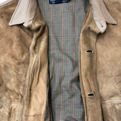 【現状渡し品】【メンズ】 POLO RALPH LAUREN ポロ・ラルフローレン 90’s SUEDE LEATHER JACKET VINTAGE 90年代 スエードレザー ジャケット アウター ヴィンテージ 147-250804-ks-20-fuz サイズ：表記無し カラー：ベージュ 万代Net店