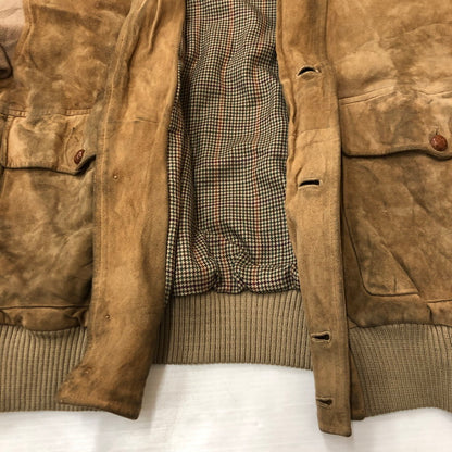 【現状渡し品】【メンズ】 POLO RALPH LAUREN ポロ・ラルフローレン 90’s SUEDE LEATHER JACKET VINTAGE 90年代 スエードレザー ジャケット アウター ヴィンテージ 147-250804-ks-20-fuz サイズ：表記無し カラー：ベージュ 万代Net店
