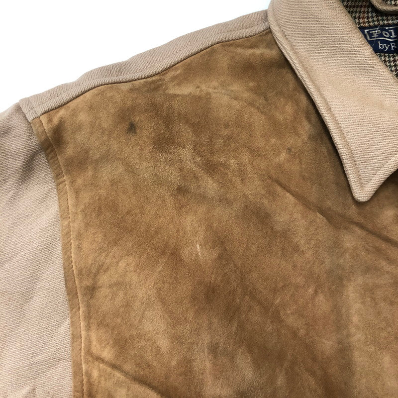 【現状渡し品】【メンズ】 POLO RALPH LAUREN ポロ・ラルフローレン 90’s SUEDE LEATHER JACKET VINTAGE 90年代 スエードレザー ジャケット アウター ヴィンテージ 147-250804-ks-20-fuz サイズ：表記無し カラー：ベージュ 万代Net店