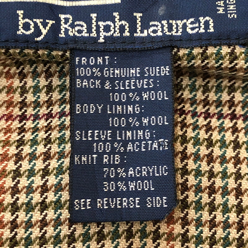 【現状渡し品】【メンズ】 POLO RALPH LAUREN ポロ・ラルフローレン 90’s SUEDE LEATHER JACKET VINTAGE 90年代 スエードレザー ジャケット アウター ヴィンテージ 147-250804-ks-20-fuz サイズ：表記無し カラー：ベージュ 万代Net店