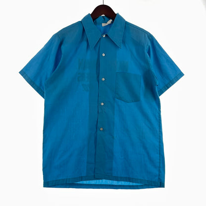 【現状渡し品】【メンズ】 UNKNOWN 70’s VINTAGE S/S SHIRT シャツ 70年代 ヴィンテージ 半袖 トップス 145-260723-sa-10-tei サイズ：不明 カラー：ブルー 万代Net店