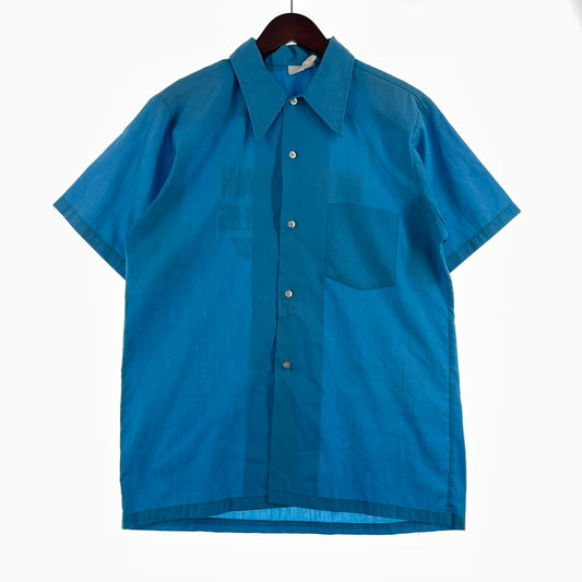 【現状渡し品】【メンズ】 UNKNOWN 70’s VINTAGE S/S SHIRT シャツ 70年代 ヴィンテージ 半袖 トップス 145-260723-sa-10-tei サイズ：不明 カラー：ブルー 万代Net店