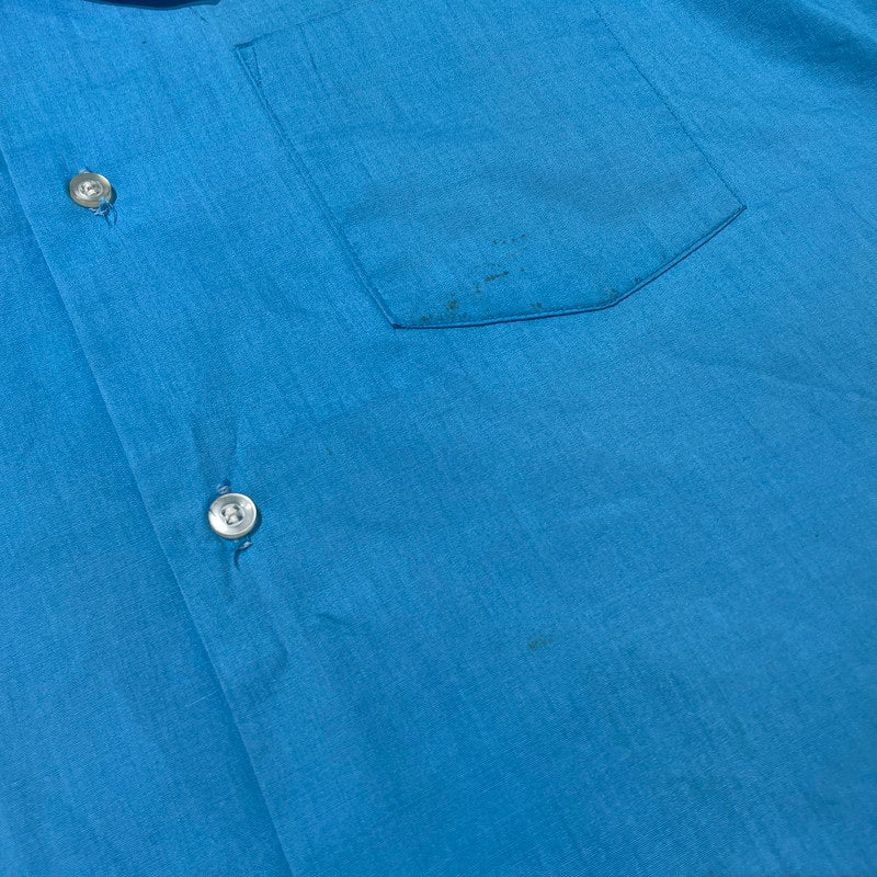 【現状渡し品】【メンズ】 UNKNOWN 70’s VINTAGE S/S SHIRT シャツ 70年代 ヴィンテージ 半袖 トップス 145-260723-sa-10-tei サイズ：不明 カラー：ブルー 万代Net店