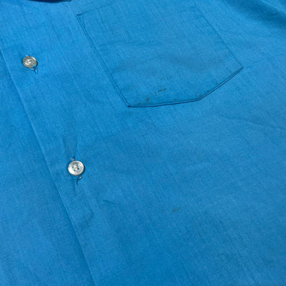 【現状渡し品】【メンズ】 UNKNOWN 70’s VINTAGE S/S SHIRT シャツ 70年代 ヴィンテージ 半袖 トップス 145-260723-sa-10-tei サイズ：不明 カラー：ブルー 万代Net店