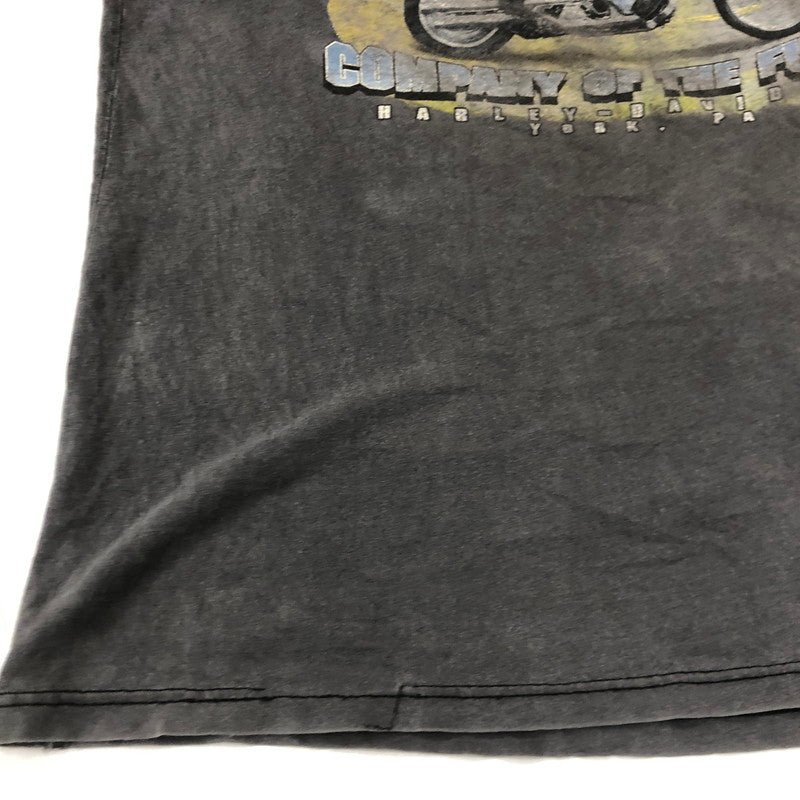 【現状渡し品】【メンズ】 HARLEY DAVIDSON ハーレーダビッドソン 00’s POCKET TEE COMPANY OF THE FUTURE 2000年代 ポケット Tシャツ カンパニーオブザフューチャー トップス 半袖 145-260308-gm-35-fuz サイズ：表記無し カラー：グレー 万代Net店