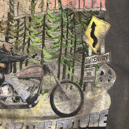 【現状渡し品】【メンズ】 HARLEY DAVIDSON ハーレーダビッドソン 00’s POCKET TEE COMPANY OF THE FUTURE 2000年代 ポケット Tシャツ カンパニーオブザフューチャー トップス 半袖 145-260308-gm-35-fuz サイズ：表記無し カラー：グレー 万代Net店