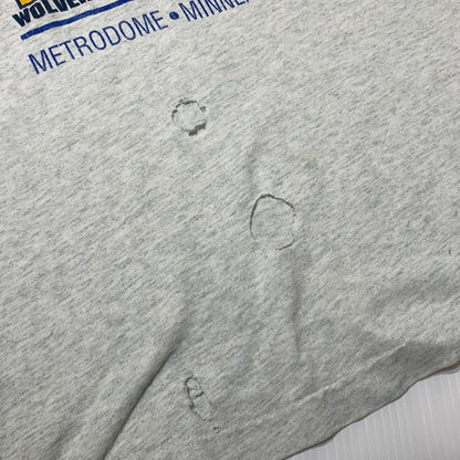 【現状渡し品】【メンズ】 FRUIT OF THE LOOM フルーツオブザルーム 90's NCAA FINAL FOUR BASKETBALL TEE 90年代 ファイナルフォー バスケットボール Tシャツ 半袖 トップス 145-260703-yo-04-tei サイズ：XL カラー：ホワイト 万代Net店