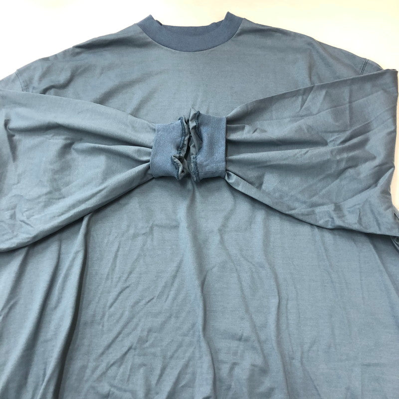 【中古品】【メンズ】 is-ness イズネス BALLOON DRAW CORD TEE L/S バルーン ドローコード Tシャツ ロングスリーブ トップス 長袖 140-250816-ts-09-tei サイズ：L カラー：ブルー 万代Net店