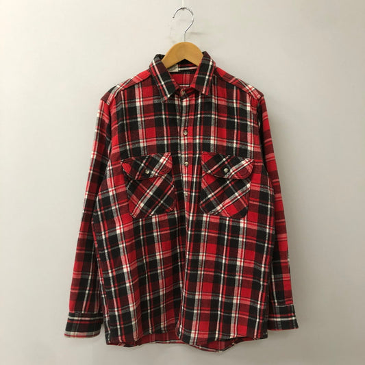 【中古品】【メンズ】 FIVE BROTHER ファイブブラザー 90's CHECK FLANNEL SHIRT 90年代 チェック フランネル シャツ トップス 長袖 145-250805-ts-12-fuz サイズ：M カラー：レッド 万代Net店