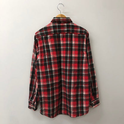【中古品】【メンズ】 FIVE BROTHER ファイブブラザー 90's CHECK FLANNEL SHIRT 90年代 チェック フランネル シャツ トップス 長袖 145-250805-ts-12-fuz サイズ：M カラー：レッド 万代Net店