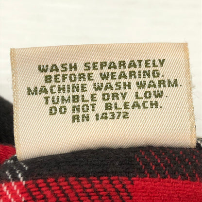 【中古品】【メンズ】 FIVE BROTHER ファイブブラザー 90's CHECK FLANNEL SHIRT 90年代 チェック フランネル シャツ トップス 長袖 145-250805-ts-12-fuz サイズ：M カラー：レッド 万代Net店