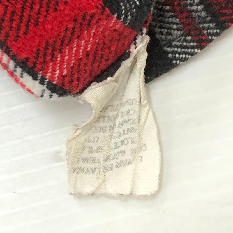 【中古品】【メンズ】 FIVE BROTHER ファイブブラザー 90's CHECK FLANNEL SHIRT 90年代 チェック フランネル シャツ トップス 長袖 145-250805-ts-12-fuz サイズ：M カラー：レッド 万代Net店