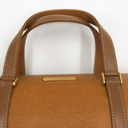 【中古品】【メンズ/レディース】 BURBERRY バーバリー LEATHER HAND BAG MINI BOSTON レザー ハンドバッグ ミニボストン カバン 188-250816-ts-01-tei カラー：ブラウン 万代Net店