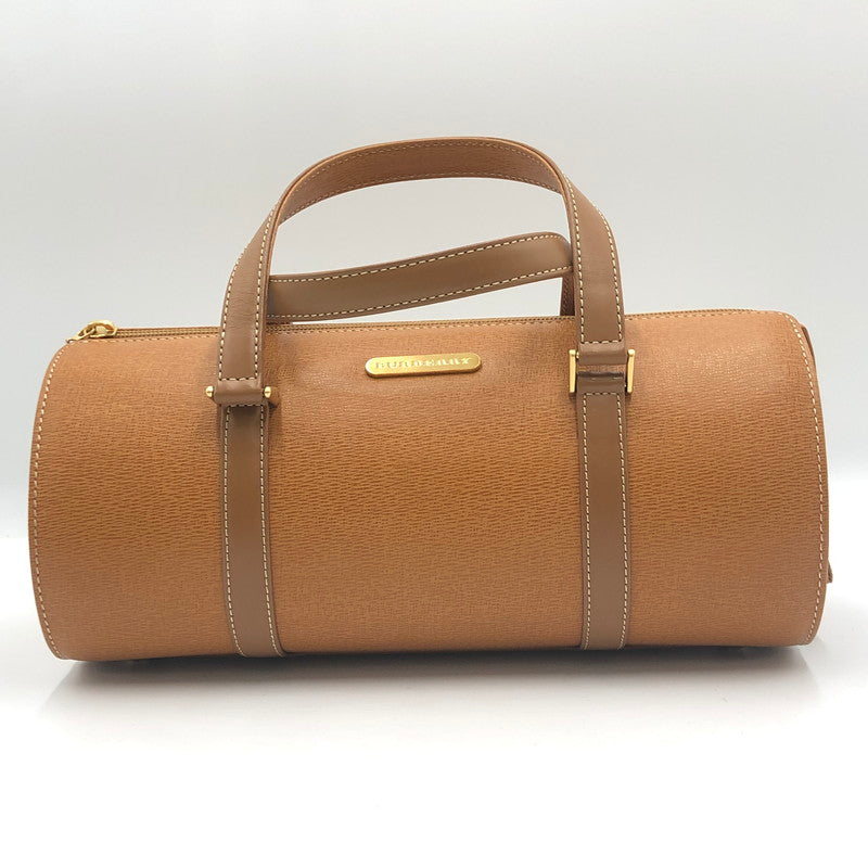 【中古品】【メンズ/レディース】 BURBERRY バーバリー LEATHER HAND BAG MINI BOSTON レザー ハンドバッグ ミニボストン カバン 188-250816-ts-01-tei カラー：ブラウン 万代Net店