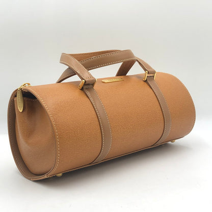 【中古品】【メンズ/レディース】 BURBERRY バーバリー LEATHER HAND BAG MINI BOSTON レザー ハンドバッグ ミニボストン カバン 188-250816-ts-01-tei カラー：ブラウン 万代Net店