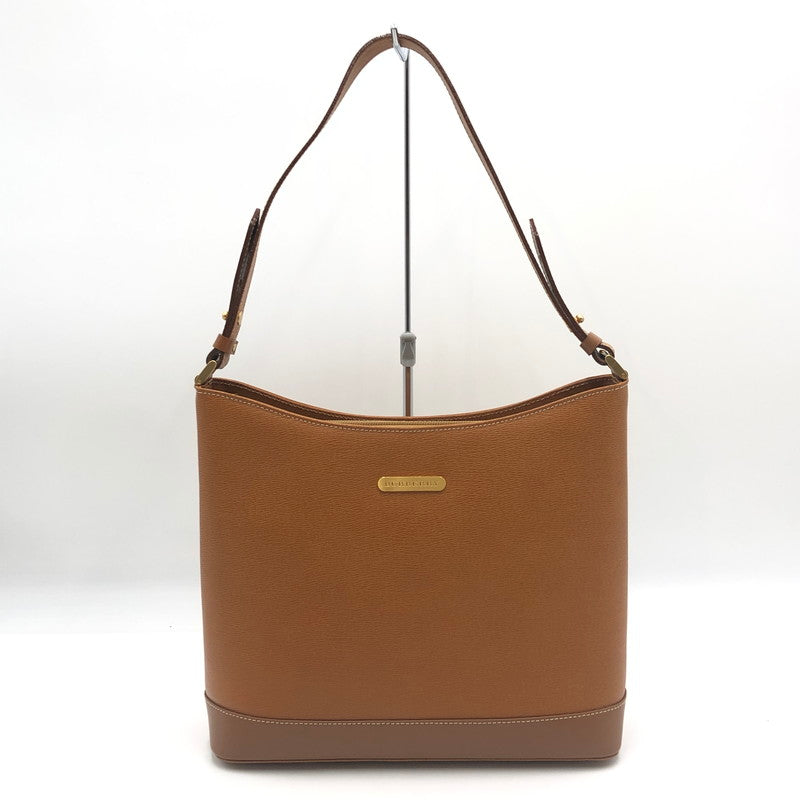 【中古品】【メンズ/レディース】 BURBERRY バーバリー NOVA CHECK SHADOW HORSE LEATHER ONE SHOULDER BAG ノヴァチェック シャドウホース レザーワン ショルダーバッグ カバン 188-250816-ts-02-tei カラー：ブラウン 万代Net店