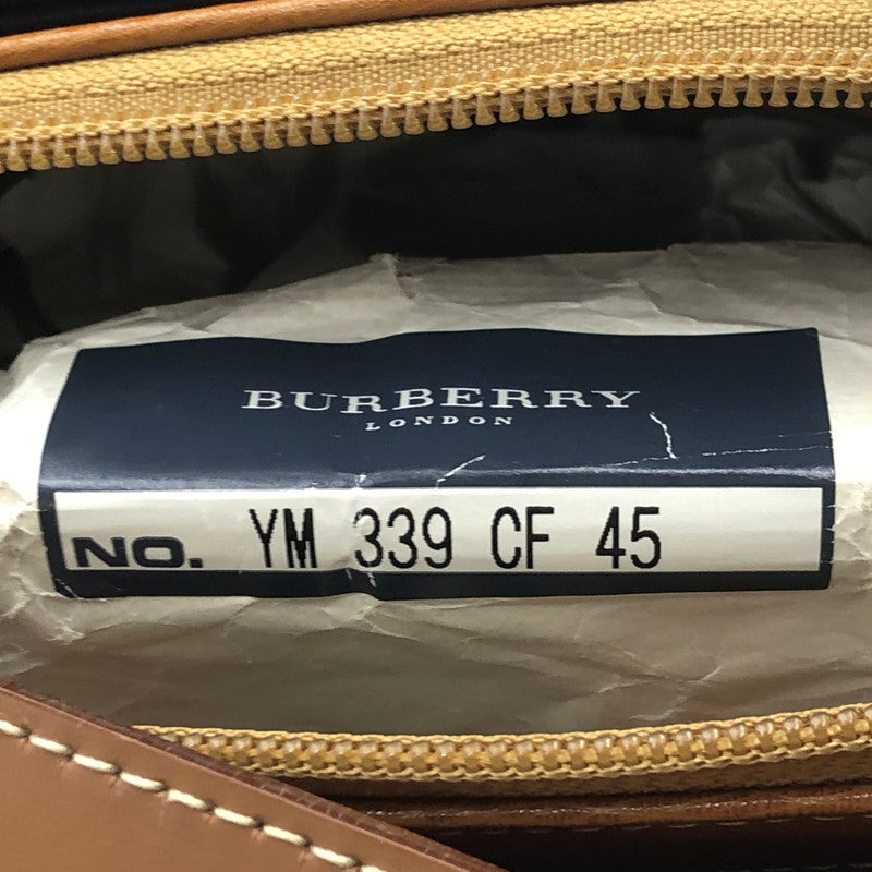 【中古品】【メンズ/レディース】 BURBERRY バーバリー NOVA CHECK SHADOW HORSE LEATHER ONE SHOULDER BAG ノヴァチェック シャドウホース レザーワン ショルダーバッグ カバン 188-250816-ts-02-tei カラー：ブラウン 万代Net店