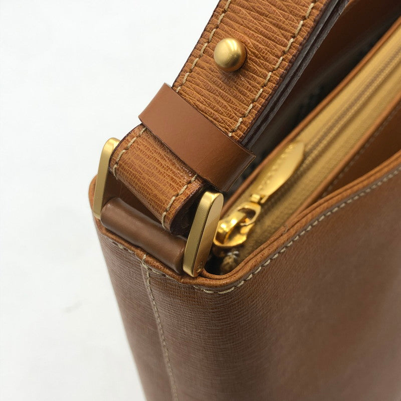 【中古品】【メンズ/レディース】 BURBERRY バーバリー NOVA CHECK SHADOW HORSE LEATHER ONE SHOULDER BAG ノヴァチェック シャドウホース レザーワン ショルダーバッグ カバン 188-250816-ts-02-tei カラー：ブラウン 万代Net店