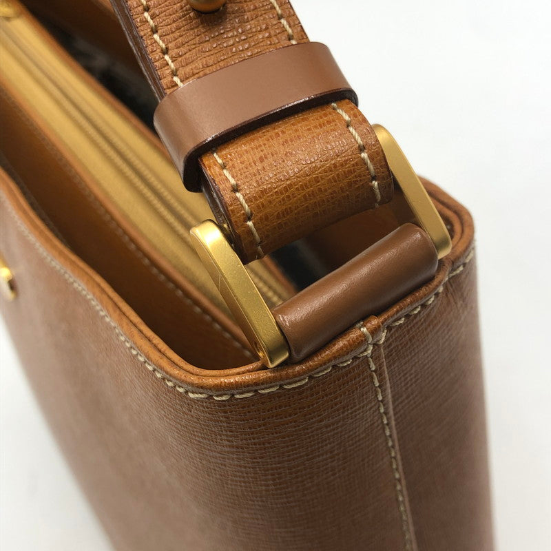 【中古品】【メンズ/レディース】 BURBERRY バーバリー NOVA CHECK SHADOW HORSE LEATHER ONE SHOULDER BAG ノヴァチェック シャドウホース レザーワン ショルダーバッグ カバン 188-250816-ts-02-tei カラー：ブラウン 万代Net店