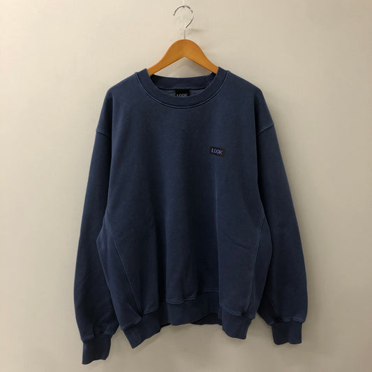 【中古品】【メンズ】 LQQK STUDIO ルックスタジオ 25SS WASHED FLEECE CREWNECK SWEAT LQS25WF54 ウォッシュド フリース クルーネック スウェット 長袖 トップス トレーナー 140-250808-yo-04-tei サイズ：XL カラー：WASHED BLUE 万代Net店