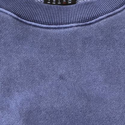 【中古品】【メンズ】 LQQK STUDIO ルックスタジオ 25SS WASHED FLEECE CREWNECK SWEAT LQS25WF54 ウォッシュド フリース クルーネック スウェット 長袖 トップス トレーナー 140-250808-yo-04-tei サイズ：XL カラー：WASHED BLUE 万代Net店
