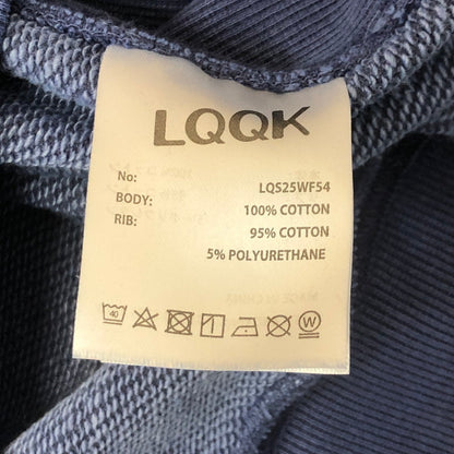 【中古品】【メンズ】 LQQK STUDIO ルックスタジオ 25SS WASHED FLEECE CREWNECK SWEAT LQS25WF54 ウォッシュド フリース クルーネック スウェット 長袖 トップス トレーナー 140-250808-yo-04-tei サイズ：XL カラー：WASHED BLUE 万代Net店