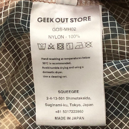 【中古品】【メンズ】 GEEK OUT STORE ギーク アウト ストア MESH CAMO HOODIE ""CAMO2"" GOS-MH02 メッシュ カモ フーディ ライトアウター プルオーバー 140-250808-yo-02-fuz サイズ：L カラー：CAMO2 万代Net店