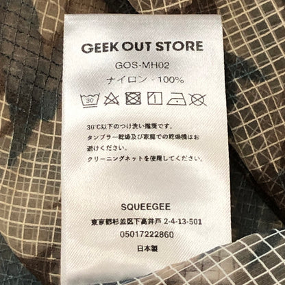 【中古品】【メンズ】 GEEK OUT STORE ギーク アウト ストア MESH CAMO HOODIE ""CAMO2"" GOS-MH02 メッシュ カモ フーディ ライトアウター プルオーバー 140-250808-yo-02-fuz サイズ：L カラー：CAMO2 万代Net店