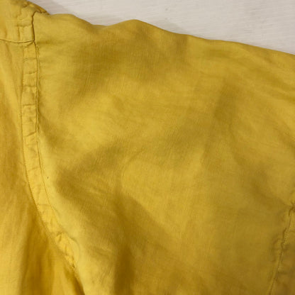 【中古品】【メンズ】 Polo by Ralph Lauren ポロバイラルフローレン LINEN OPEN COLLAR SHIRT リネン オープンカラー シャツ 半袖 トップス 147-250808-yo-31-tei サイズ：XL カラー：イエロー 万代Net店