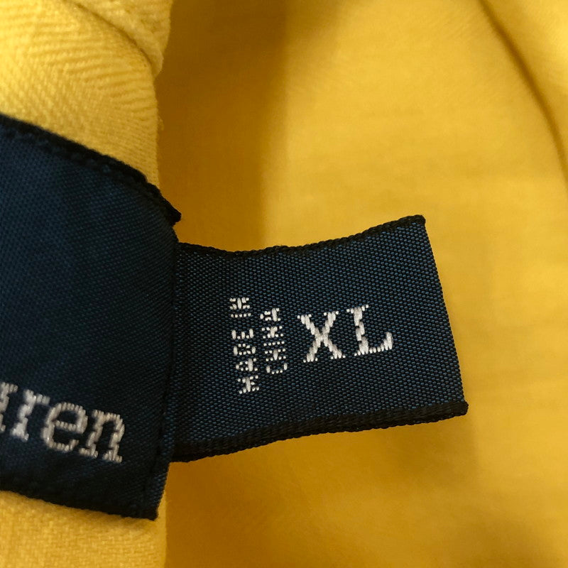 【中古品】【メンズ】 Polo by Ralph Lauren ポロバイラルフローレン LINEN OPEN COLLAR SHIRT リネン オープンカラー シャツ 半袖 トップス 147-250808-yo-31-tei サイズ：XL カラー：イエロー 万代Net店