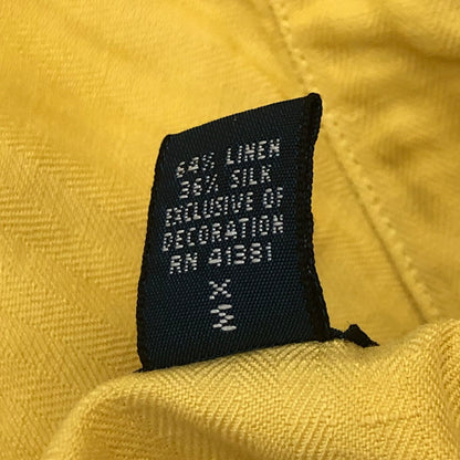【中古品】【メンズ】 Polo by Ralph Lauren ポロバイラルフローレン LINEN OPEN COLLAR SHIRT リネン オープンカラー シャツ 半袖 トップス 147-250808-yo-31-tei サイズ：XL カラー：イエロー 万代Net店