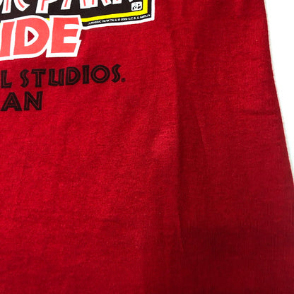【中古品】【メンズ】 UNIVERSAL STUDIOS JAPAN ユニバーサルスタジオジャパン JURASSIC PARK THE RIDE TEE MADE IN USA ジュラシックパーク ザ ライド Tシャツ トップス 半袖 145-250810-ts-15-tei サイズ：S カラー：レッド 万代Net店