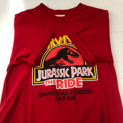 【中古品】【メンズ】 UNIVERSAL STUDIOS JAPAN ユニバーサルスタジオジャパン JURASSIC PARK THE RIDE TEE MADE IN USA ジュラシックパーク ザ ライド Tシャツ トップス 半袖 145-250810-ts-15-tei サイズ：S カラー：レッド 万代Net店
