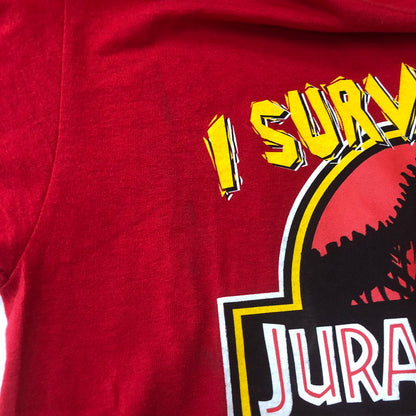 【中古品】【メンズ】 UNIVERSAL STUDIOS JAPAN ユニバーサルスタジオジャパン JURASSIC PARK THE RIDE TEE MADE IN USA ジュラシックパーク ザ ライド Tシャツ トップス 半袖 145-250810-ts-15-tei サイズ：S カラー：レッド 万代Net店